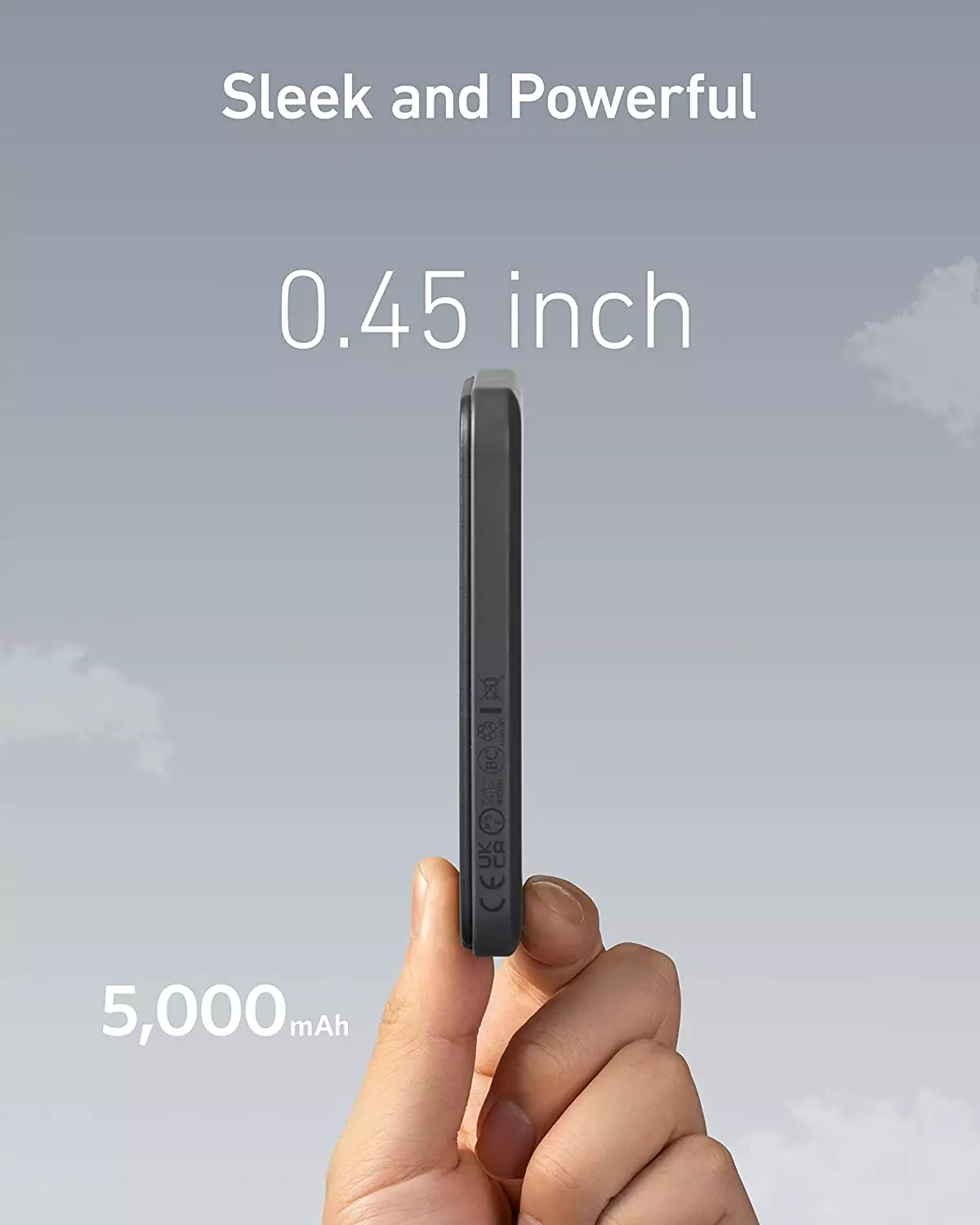 61GPg2nnikL._AC_SL1500_ 61GPg2nnikL. AC SL1500 Official Anker Magsafe Battery Pack 5000Mah Wireless MFI