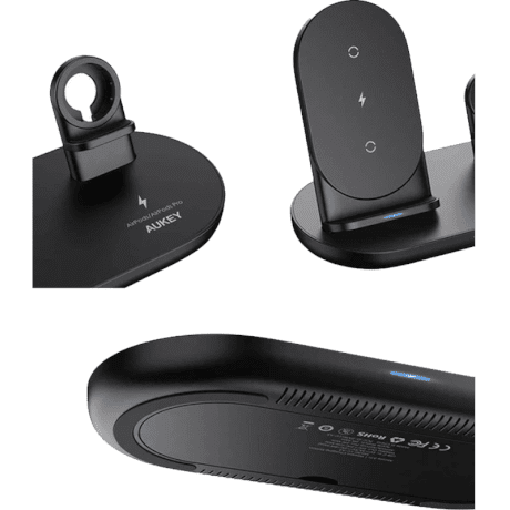 product 136541 2 thumb ee76bf1e c5e8 4ac1 afde Official Aukey 3 in 1 Wireless Charging Station Stand