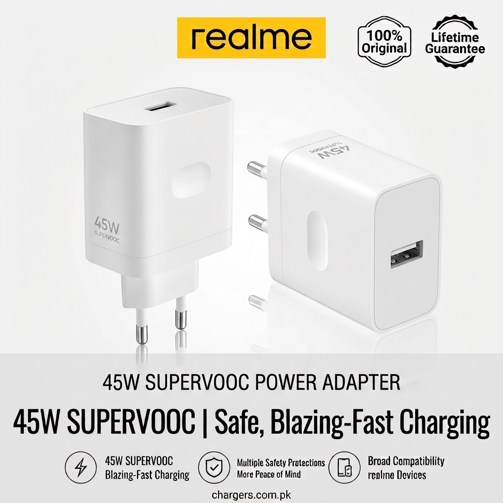 realme 45w adapter supervooc price in pak