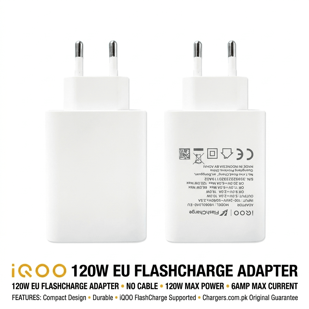 IQOO 120W ADAPTER FLASHCHARGE PRICE IN PAKISTAN