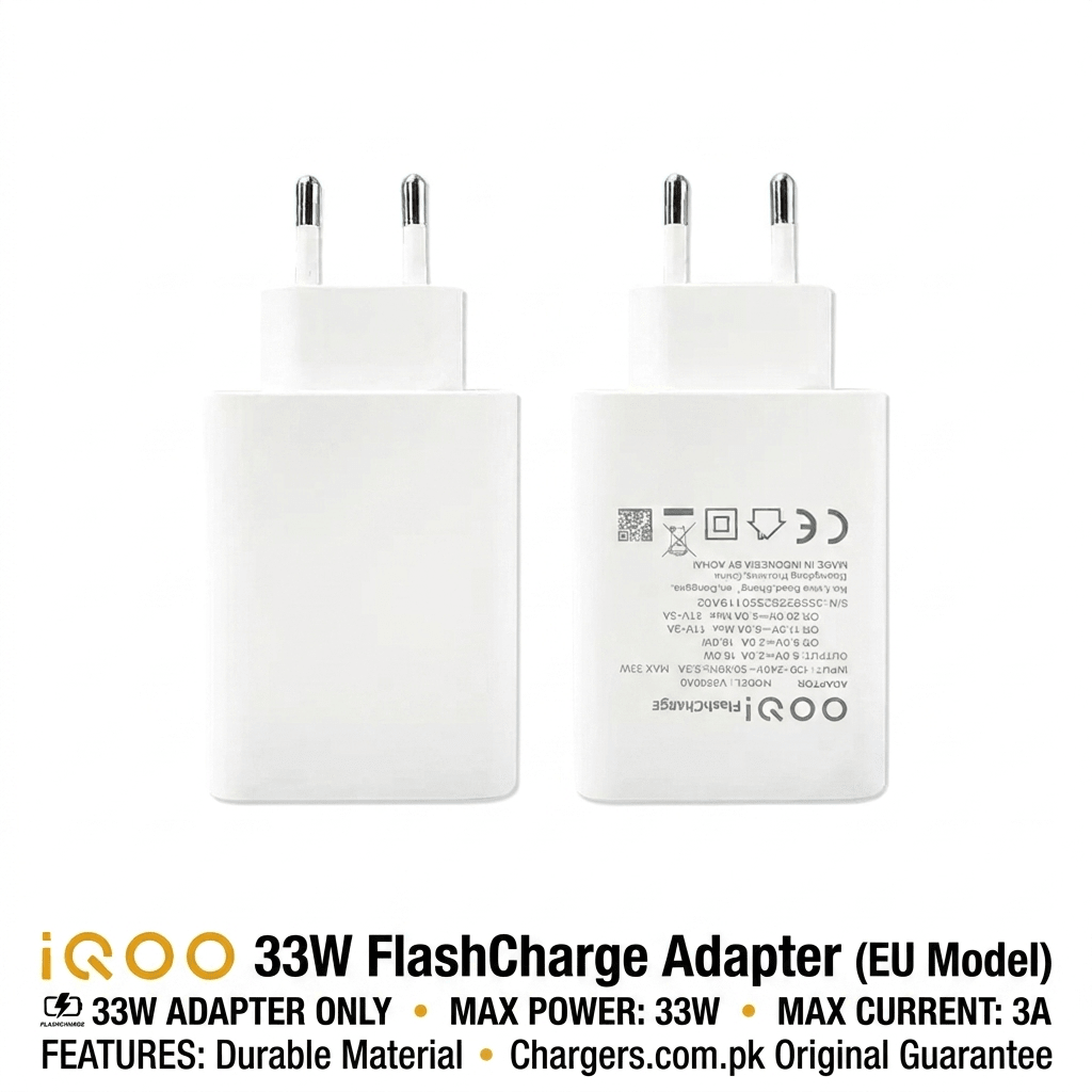 IQOO 33W ADAPTER FLASHCHARGE PRICE IN PAKISTAN