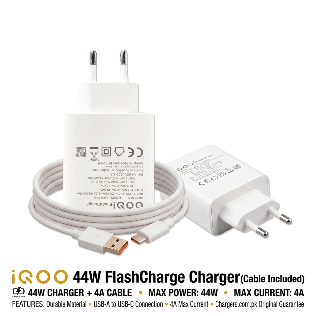 IQOO 44W CHARGER FLASHCHARGE PRICE IN PAKISTAN