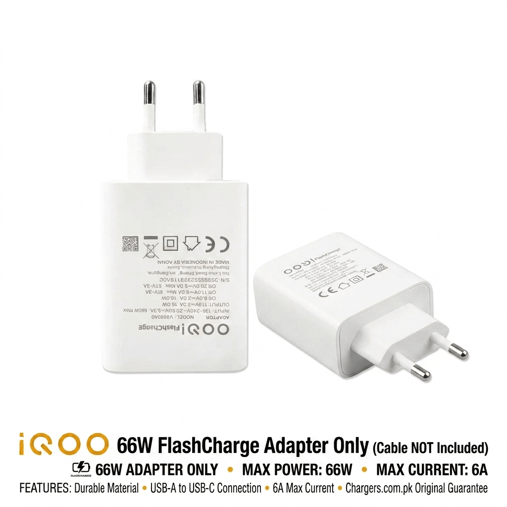 IQOO 66W ADAPTER PRICE IN PAKISTAN FLASHCAHRGE