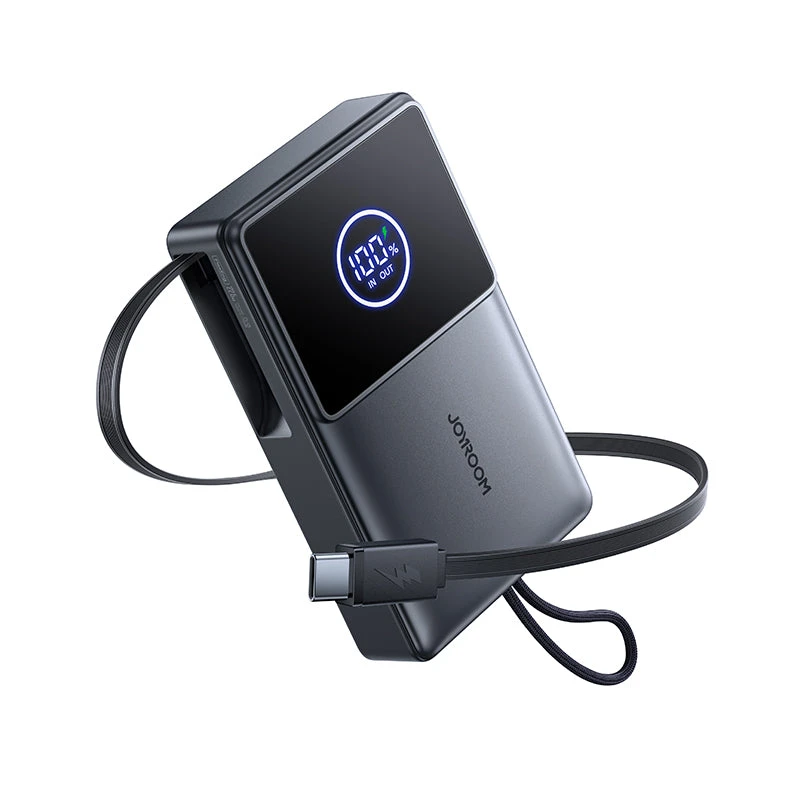 JOYROOM 10000mAh Power Bank with Retractable Cable JR-PR1