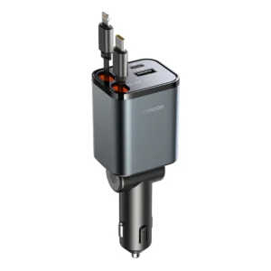 JOYROOM 50W Car Charger Retractable Cable 4 in 1