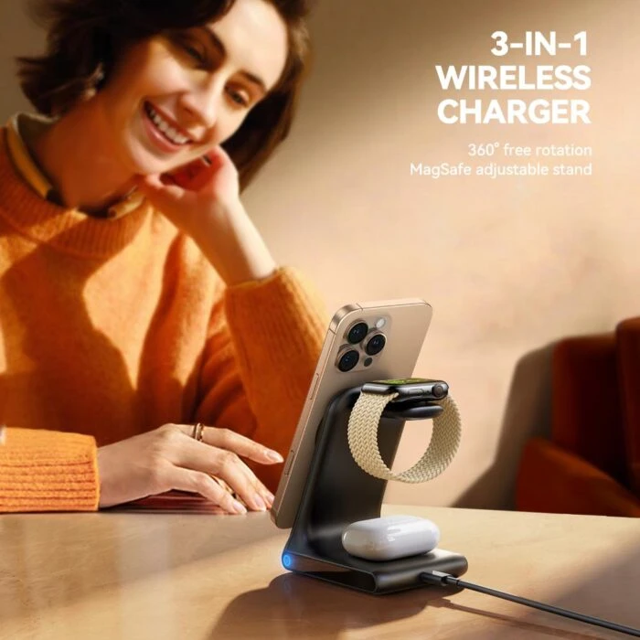 Joyroom 3 in 1 Wireless Charging stand 15W