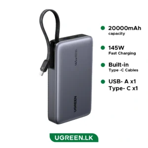UGREEN 20000mAh Power Bank 145W Nexode Series