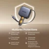 UGREEN 90W Nexode Car Charger Retractable Cable