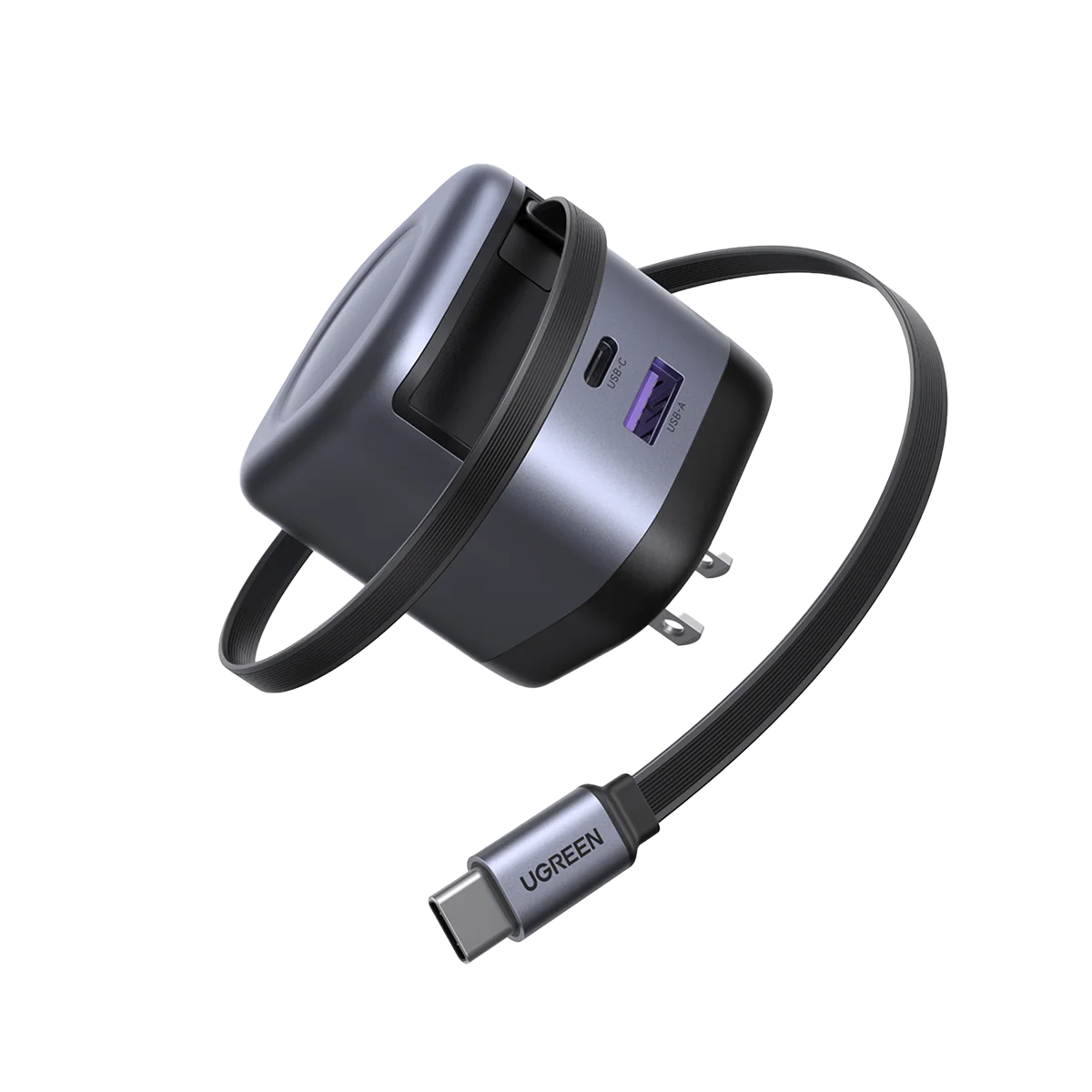 UGREEN Nexode 45W Charger with Retractable USB C Cable