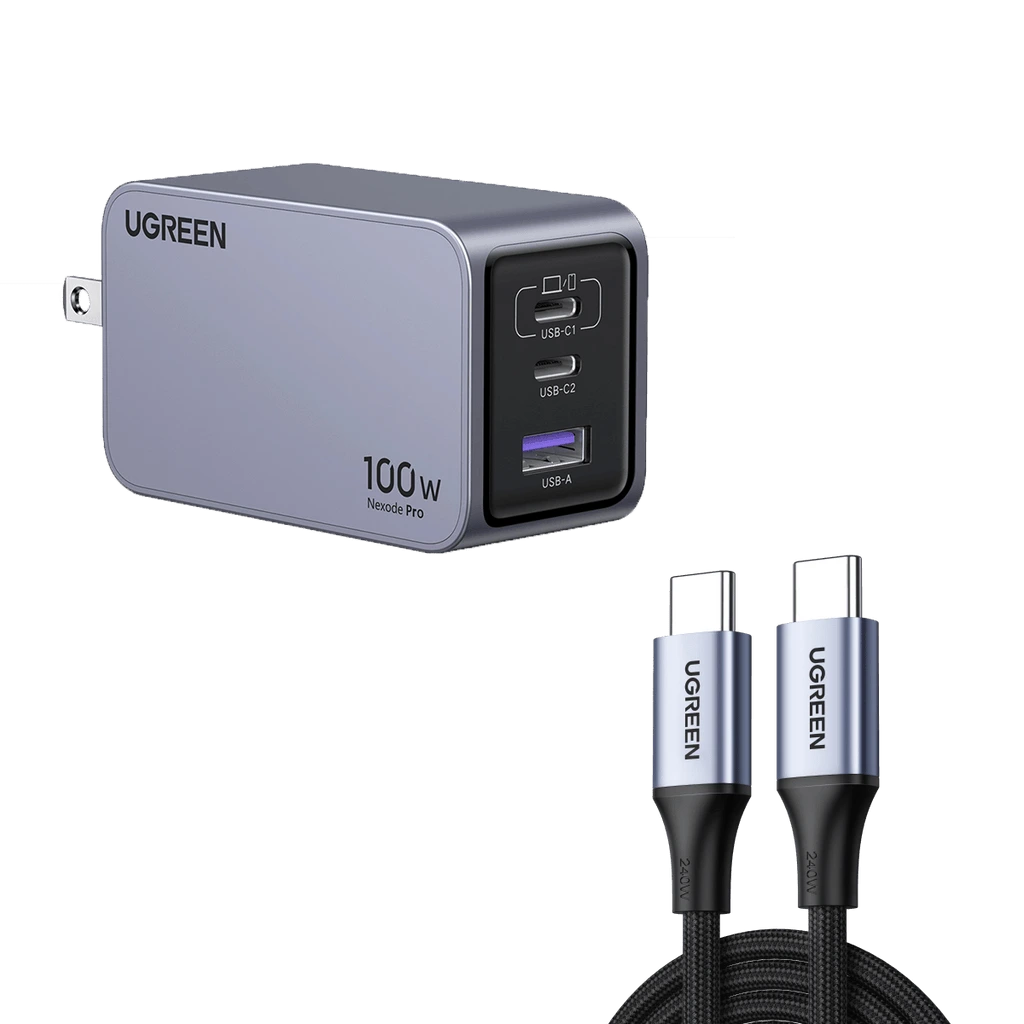 UGREEN 100W GaN Charger Nexode Pro 3 port price in pakistan