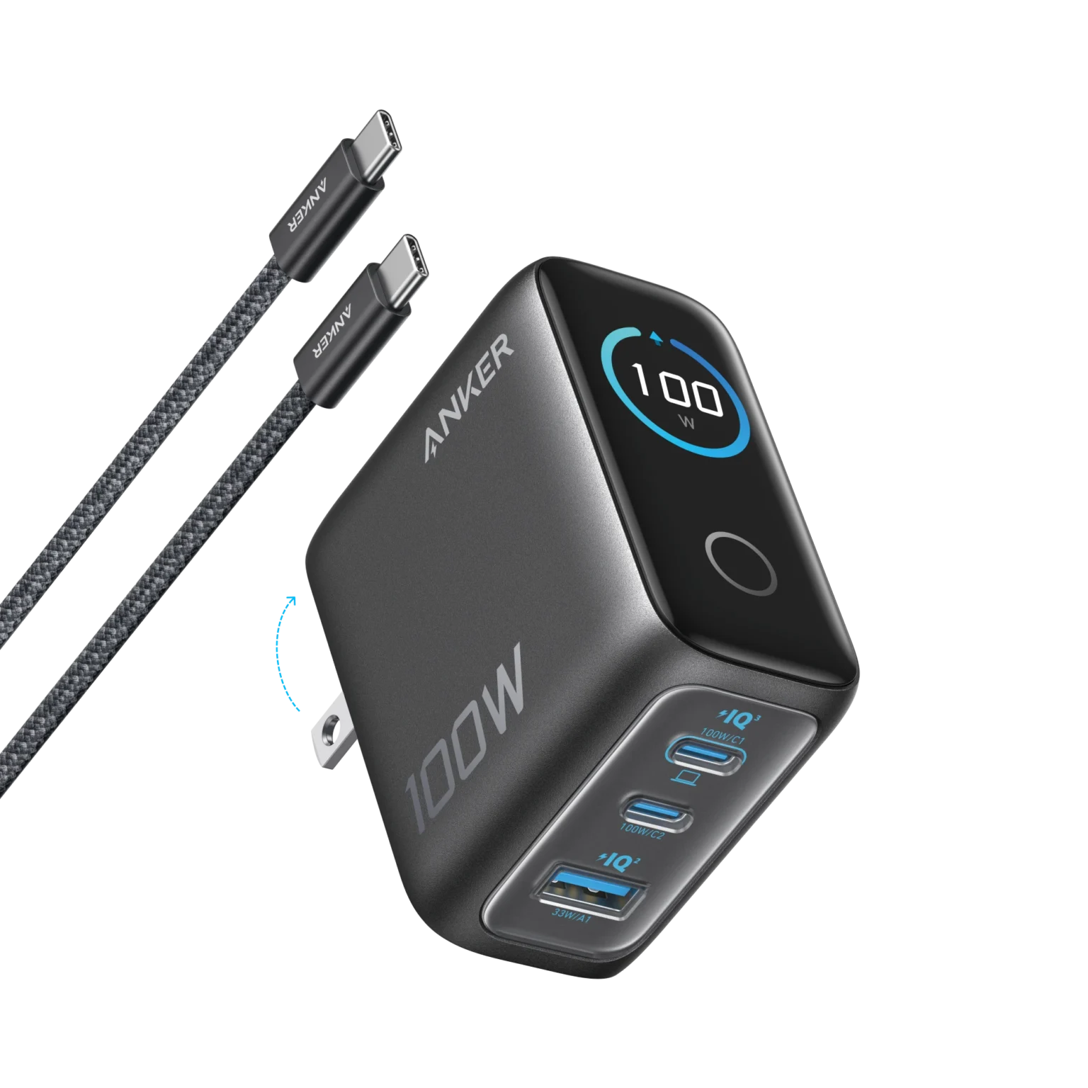 anker 100w charger smart display