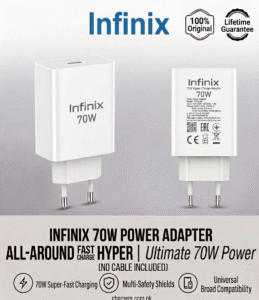 Infinix 70W Adapter All-Round Fast Charge infinix 70w adapter price in pakistan