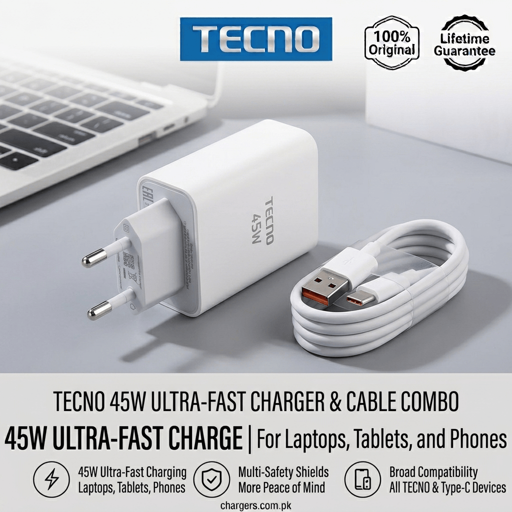 tecno 45w charger price in pakistan