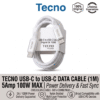 tecno usb c to usbc c cable TECNO Type-C to Type-C Cable 5A