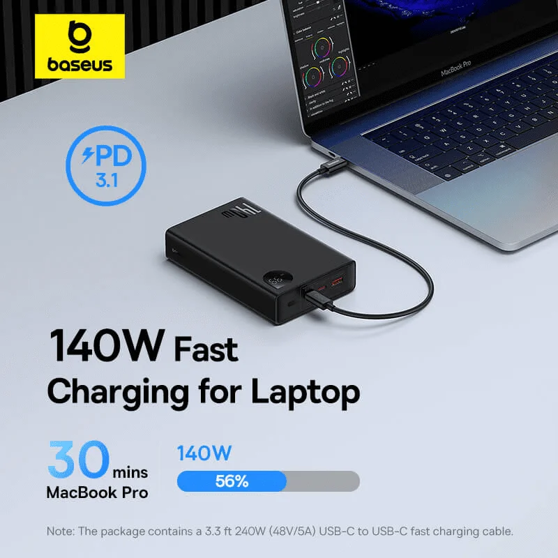 Baseus Adaman 24000mAh 140W Power Bank with Digital Display